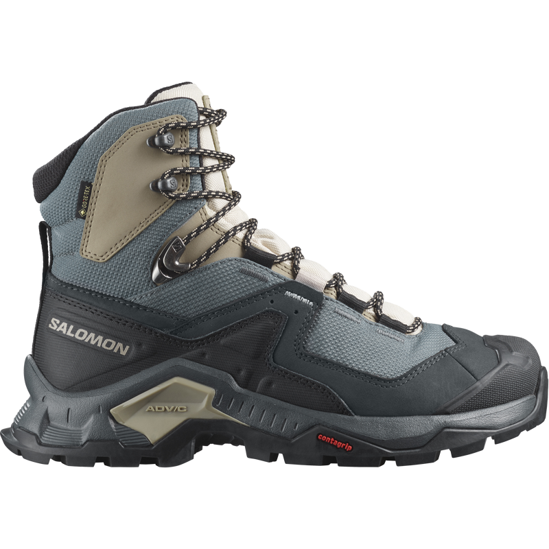Salomon Womens Quest Element GTX Ebony/Rainy Day/Stormy Weather-1